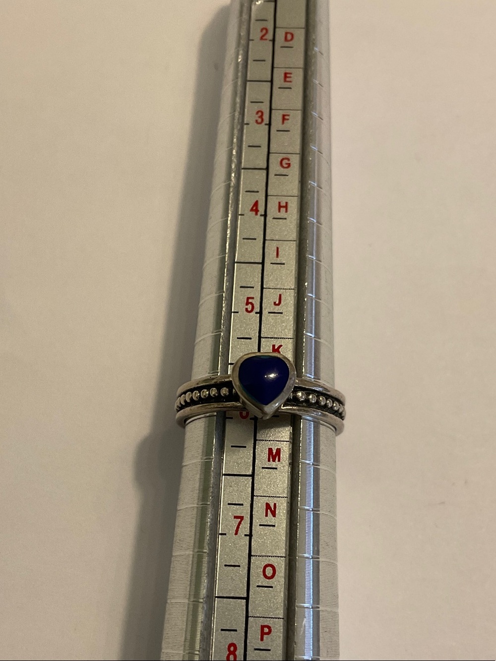 Sterling silver lapis ring